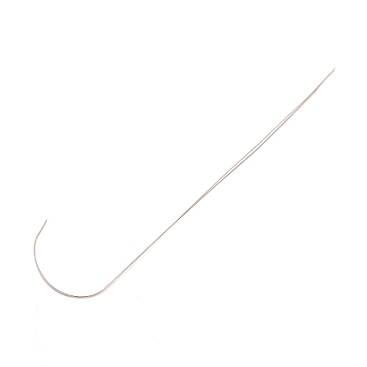 201 Stainless Steel Bented Beading Needles, Jewelry Tools