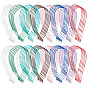 80Pcs 8 Styles Adjustable Polyester & Waxed Cord Necklace Making, with Metal Jump Rings, for Pendants, Platinum