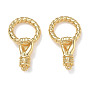 Hand Brass Spring Gate Rings, Palm