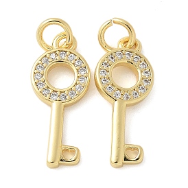 Латунные микро проложить кубического циркония подвески, Брелоки для ключей, без свинца и без кадмия, долговечный, с целью перехода в кольце