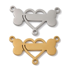 304 нержавеющей стали ссылки люстра компонент, форма кости с сердцем