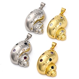 Латунные микро проложить кубического циркония подвески, без кадмия и без свинца, оболочки прелести, с целью перехода в кольце