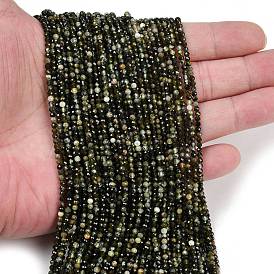 Природные пренит нитей бисера, граненые, круглые