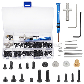 Hierro con aleación rc tornillos pernos juego de tuercas m 2 m 2.5 m 3 tornillos kit de fijación