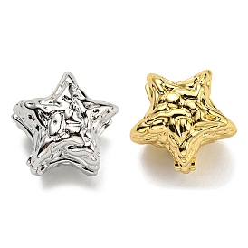 Star Hoop Earrings, Brass Jewelry for Women, Cadmium Free & Lead Free