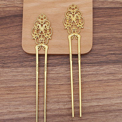 Alloy Hair Sticks, Long-Lasting Plated, Hair Accessories for Woman