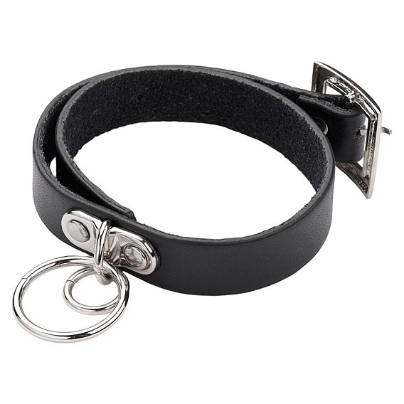 1 ожерелья-чокеры из коровьей кожи в стиле панк-рок, с железными застежками, платина