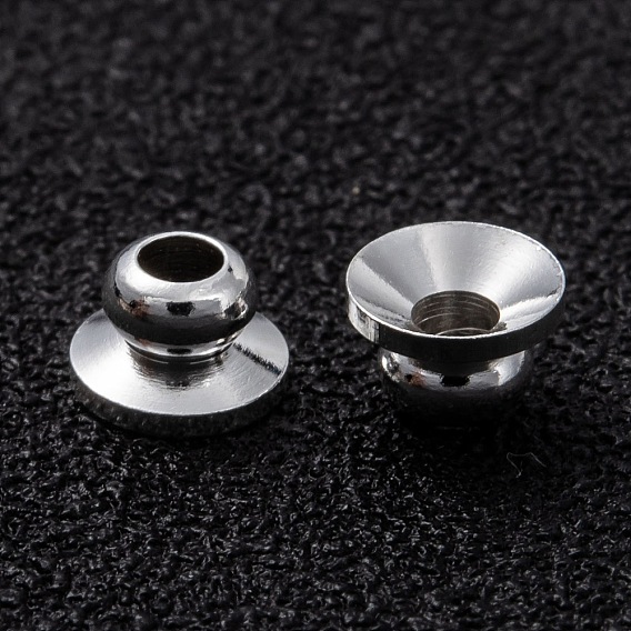 Brass Beads Cap, Long-Lasting Plated, Apetalous