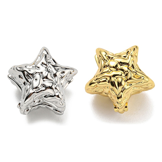 Серьги-кольца со звездами, украшения из латуни для женщин, без кадмия и без свинца