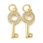 Латунные микро проложить кубического циркония подвески, Брелоки для ключей, без свинца и без кадмия, долговечный, с целью перехода в кольце