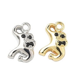 Латунные микро проложить кубического циркония прелести, слон, стойки покрытие, долговечный, без кадмия и без свинца