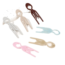 Plastic U-shape Ball Hair Pin, Hair Forks