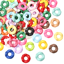 100шт акриловые европейские бусины, цветок