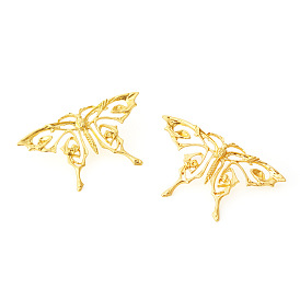 Vintage Butterfly Earrings with Exaggerated Creative Design and Gold Plating for Women