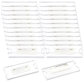36Pcs Acrylic Brooch Findings, Adhesive Back Bar Pins with Iron Pins
