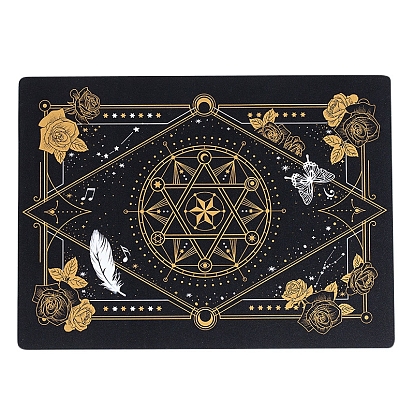 Plastic Cutting Mat, Cutting Board, for Craft Art, Rectangle with Flower/Compass/Crane Pattern