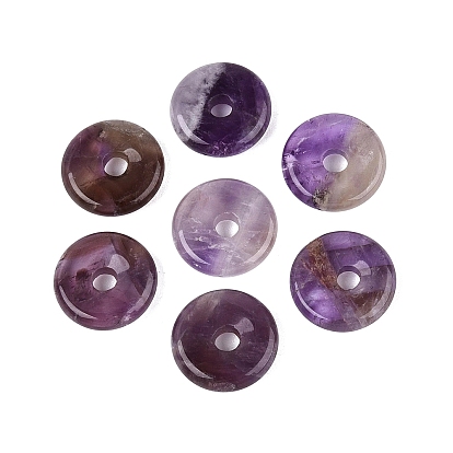 Природные и синтетические Gemstone подвески, пончик очарование