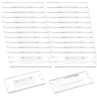 36Pcs Acrylic Brooch Findings, Adhesive Back Bar Pins with Iron Pins