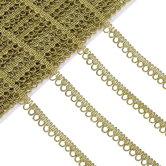 Polyester Centipede Braided Wavy Ribbon, Jacquard Ribbon, Tyrolean Ribbon, Garment Accessories