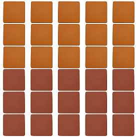 30 шт 2 цвета этикетки из искусственной кожи, для джинсов своими руками, , обуви, аксессуары для шляп, квадратный