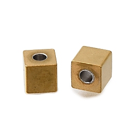 304 из нержавеющей стали бусы, ионное покрытие (ip), кубические