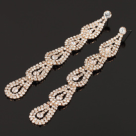 Sparkling Retro Statement Earrings for Nightclub Glamour and Bold Style - E253