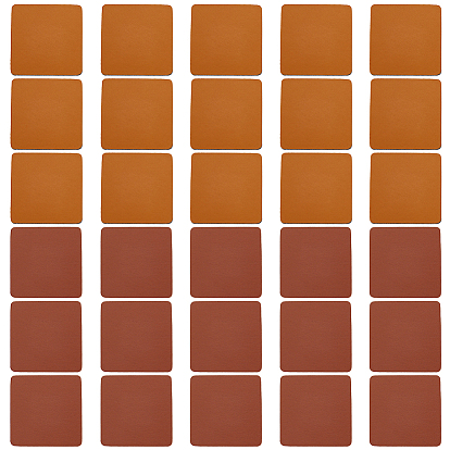 30 шт 2 цвета этикетки из искусственной кожи, для джинсов своими руками, , обуви, аксессуары для шляп, квадратный