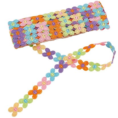 Butterfly Embroidered Ployester Ribbon, Edge Trim Ribbon, for DIY Sewing Supplies