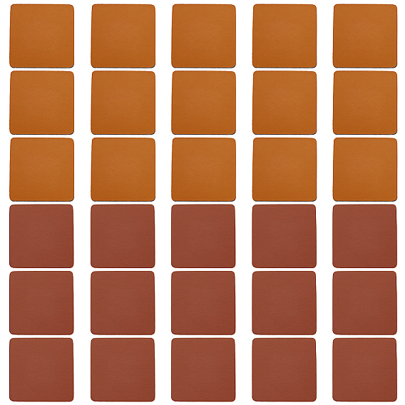 30 шт 2 цвета этикетки из искусственной кожи, для джинсов своими руками, , обуви, аксессуары для шляп, квадратный