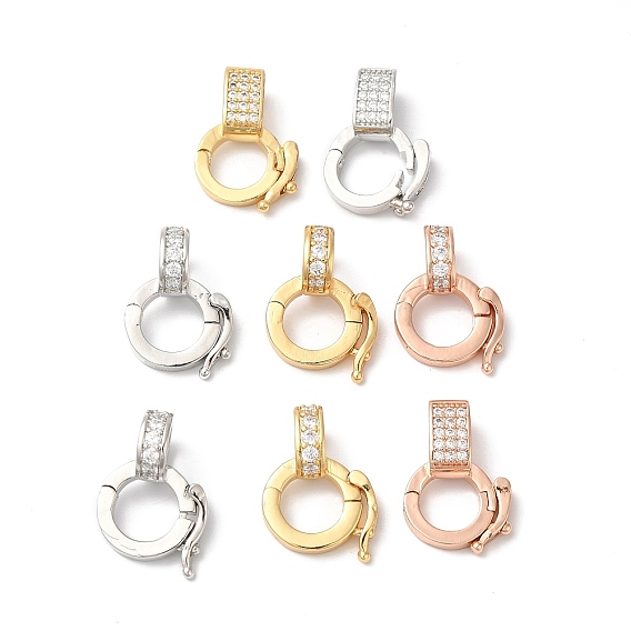 Покрытие стойки латунь микро паве прозрачный кубический цирконий твистер, без кадмия и без свинца, долговечный