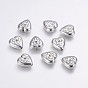 CCB Plastic Beads, Heart with Clover