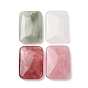 Natural Gemstone Pendants, Rectangle Charms