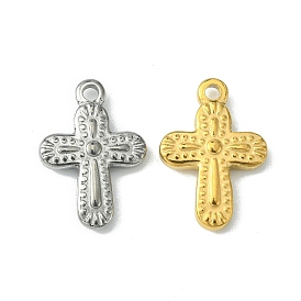 304 Stainless Steel Pendants, Cross Charms