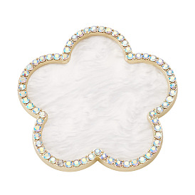 Палитра цветов для нейл-арта из смолы, со стеклянными стразами, цветок