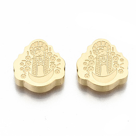 304 Stainless Steel Beads, Laser Cut, Girl