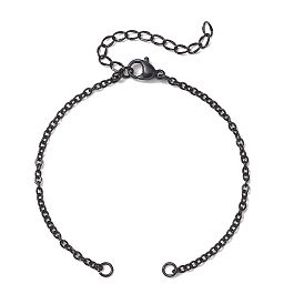 2мм 304 изготовление браслета-цепочки из нержавеющей стали, с 304 из нержавеющей стали Lobster Claw застежками