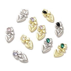 Стеклянный кулон цветок жизни, со сплавочной фурнитурой, без свинца и без кадмия