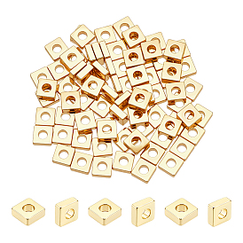 80 шт. Латунные распорные втулки, квадратный, без свинца и без кадмия, стойки покрытие, прочное покрытие