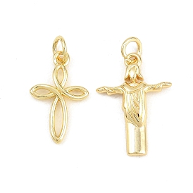 Латунные подвески, крест прелести, долговечный, стойки покрытие, без свинца и без кадмия