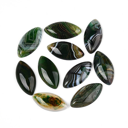 Натуральные бразильские агатовые кабошоны, окрашенные, лошадиный глаз 