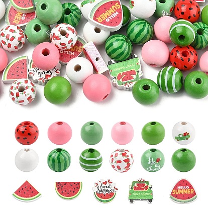 Деревянные бусины, разнообразные