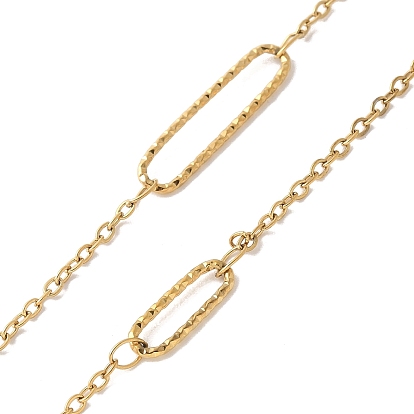 304 овальные и тросовые цепи из нержавеющей стали, ионное покрытие (ip), пайки, с катушкой