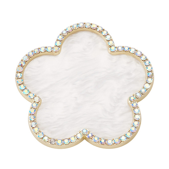 Палитра цветов для нейл-арта из смолы, со стеклянными стразами, цветок