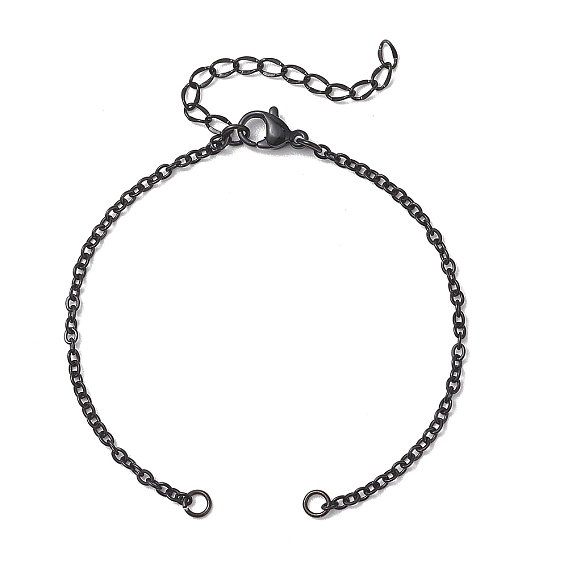 2мм 304 изготовление браслета-цепочки из нержавеющей стали, с 304 из нержавеющей стали Lobster Claw застежками