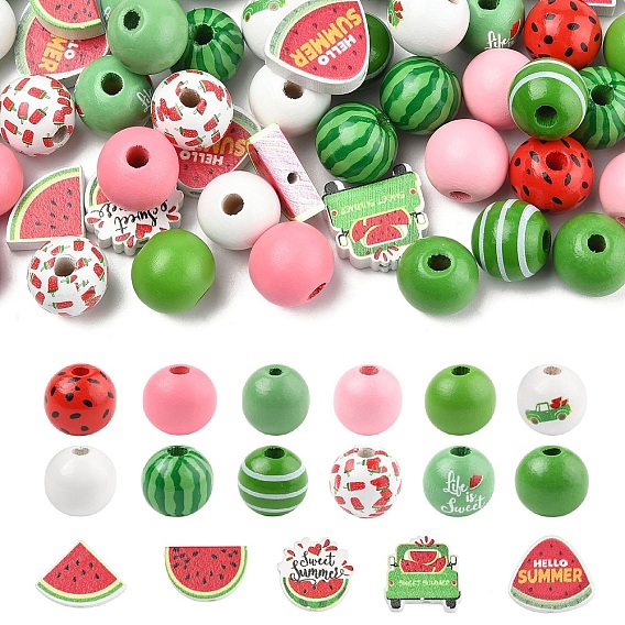 Деревянные бусины, разнообразные