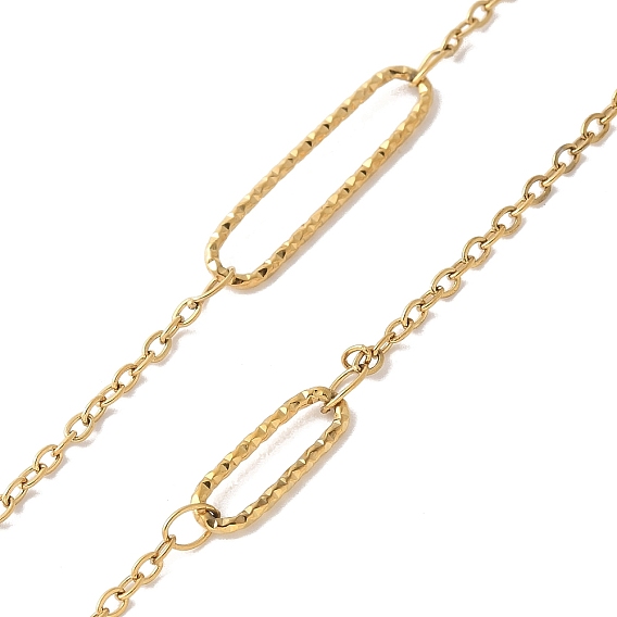 304 овальные и тросовые цепи из нержавеющей стали, ионное покрытие (ip), пайки, с катушкой