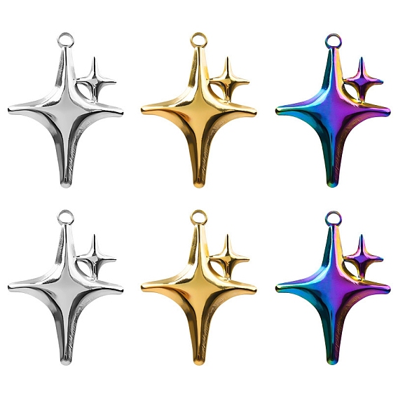 304 подвески из нержавеющей стали, звезда очарование