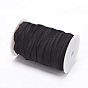 (Defective Closeout Sale: Defective Spool), Flat Elastic Rope Cord, Heavy Stretch Knit Elastic with Spool