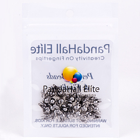 304 Edelstahl-Perle Spitzen Knoten Abdeckungen, 6x4 mm