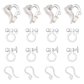 150шт 3 стиль пластиковые клипсы фурнитура, с крючками для серег 50шт., с горизонтальными петлями